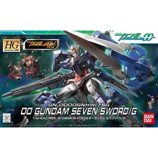 Terlaris Hg 1/144 Oo 00 Gundam Seven Sword/G Sword