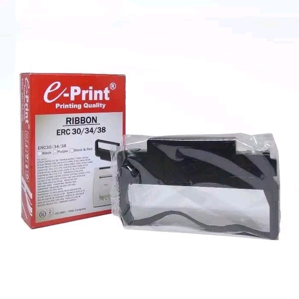 CATRIDGE RIBBON EPRINT ERC 30/34/38 FOR EPSON TMU220 ERC 38B Hitam