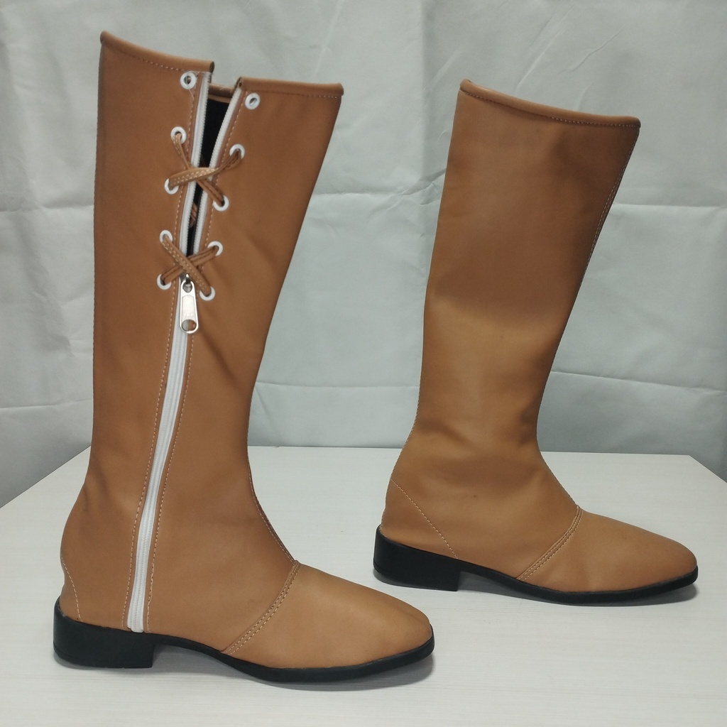 Sepatu Mayoret Drumband Anak TK SD SMP SMA Dewasa Marching Coklat Boot Wanita