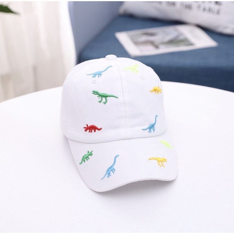 Topi anak model Dino banyak gratis bordir nama ssuka-suka