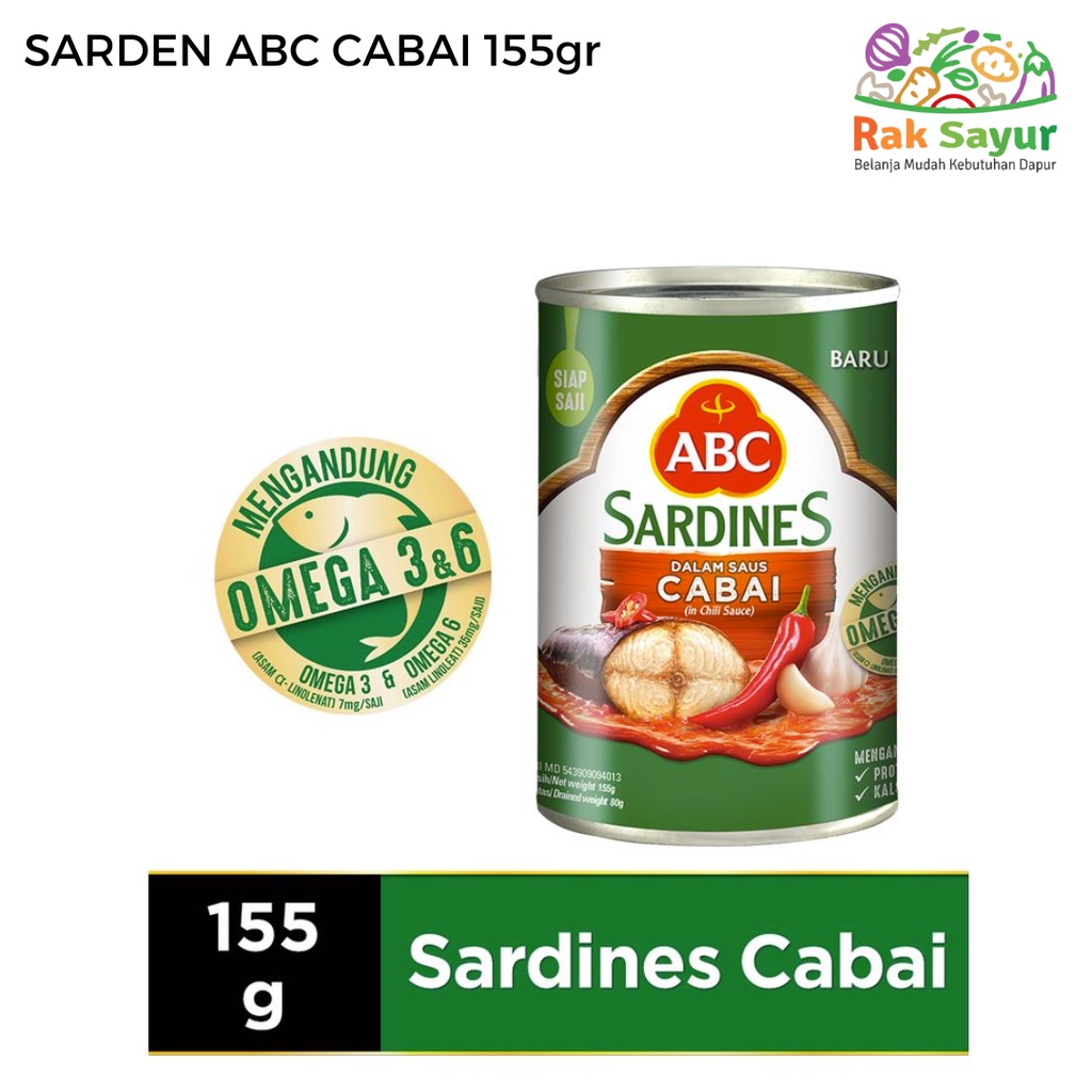 

Sarden ABC Cabai 155gr Rak Sayur Pasar Murah Online Padang