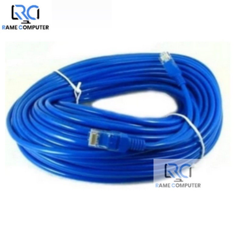 KABEL LAN 100M CAT5 LENGKAP KEPALA RJ45 - KABEL JARINGAN INTERNET SIAP PAKAI