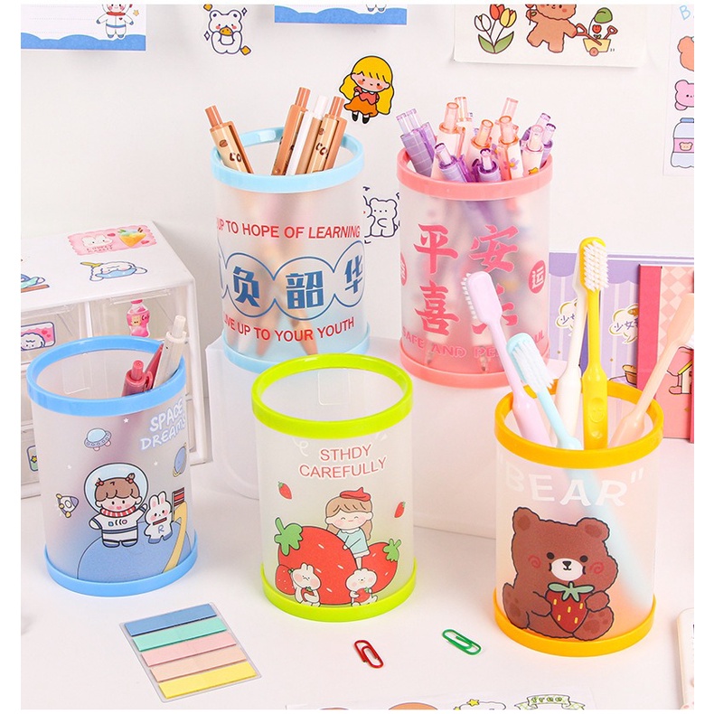 

Gannise Tempat Kotak Pena Pensil Pen Pencil Holder Bulat Tabung Lipat GN-ST0249