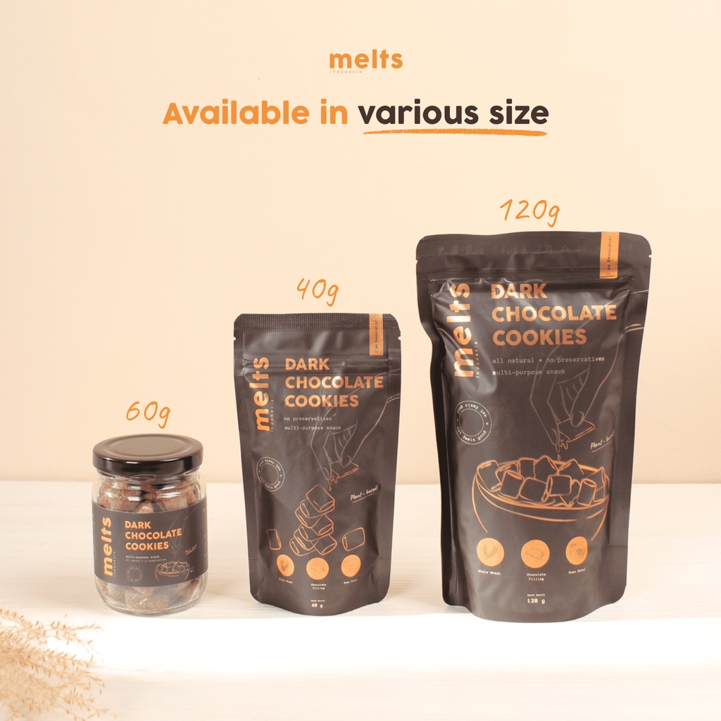 MELTS Dark Chocolate Cookies 40g