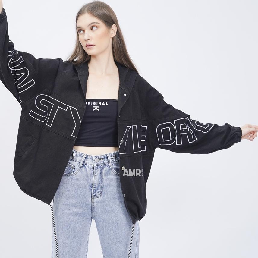 AMR ORIGINAL -  ORIGINAL STYLE 2205 - JACKET JEANS BOYFRIEND HOODIE TOXIC