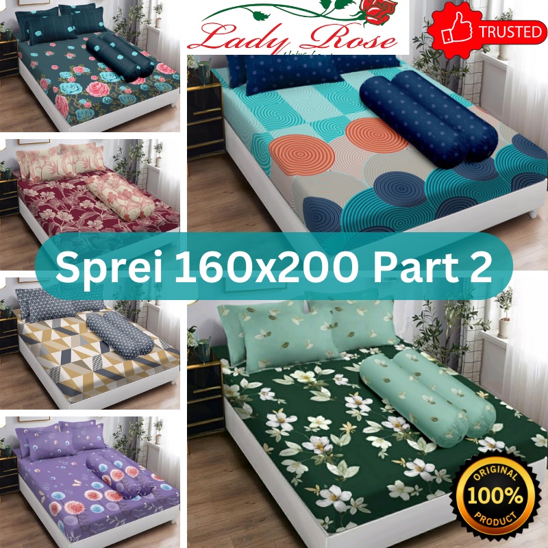 Sprei Lady Rose Ukuran Double - Queen 160x200 - Edisi 2