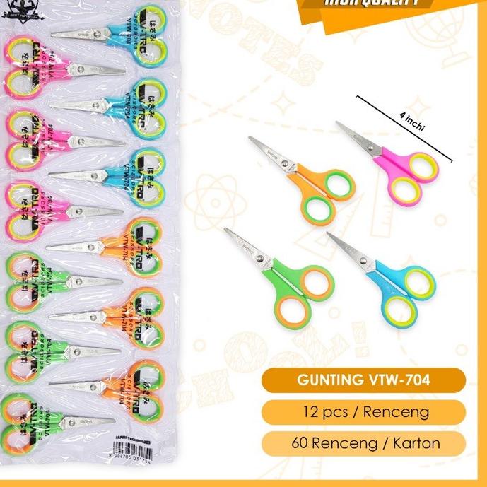 

✨TERBARU✨ (Harga 1 RENTENG KECIL = 12pcs ) gunting KECIL warna, pemotong, alat potong, gunting warna !