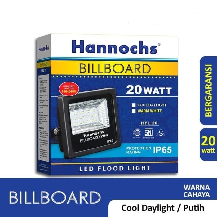 Terlaris Lampu Sorot Flood Light Hannochs Billboard 20W