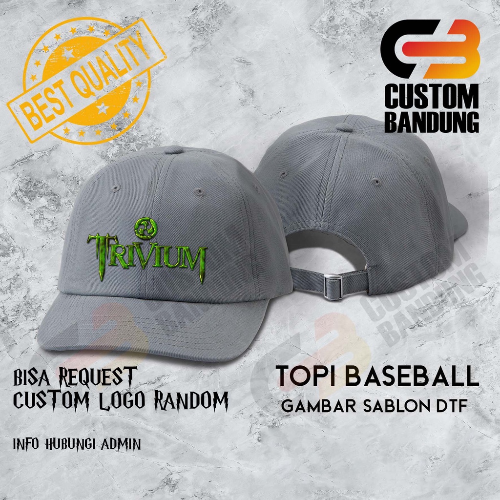 Topi Baseball TRIVIUM Pria Wanita Topi Cap Bisa Tulis Nama Bisa COD Original High Premium Quality