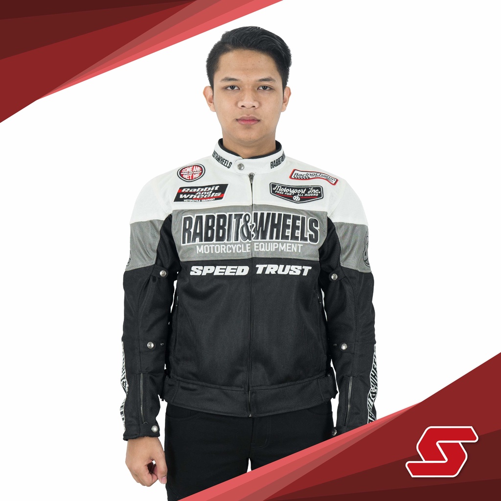 Jaket Rabbit and Wheels Combo White