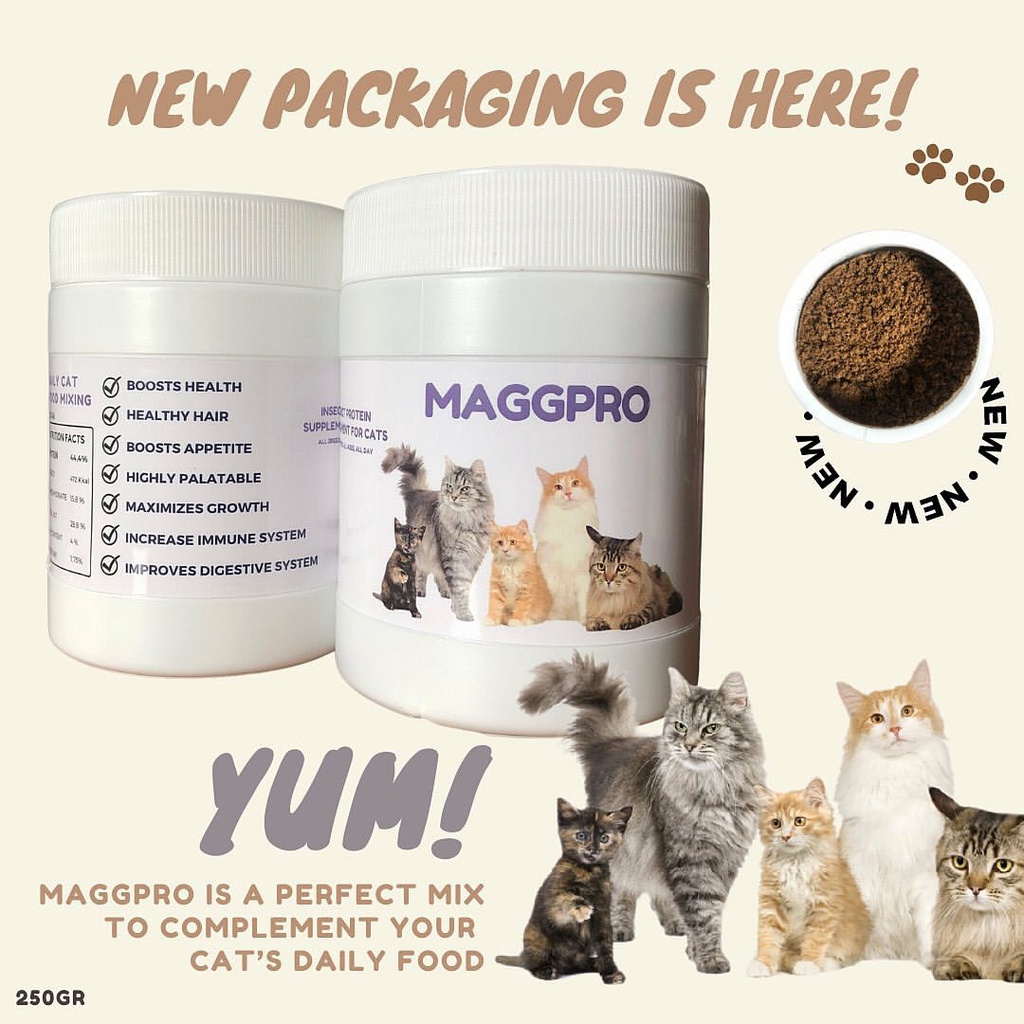 MAGGPRO Suplemen Protein Untuk Kucing 250gr - Penambah Nafsu Makan