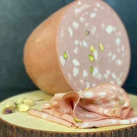 

Mortadella pistachio nuts presliced ham pistachios italian imported