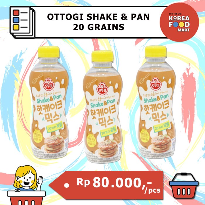 

[Ready-Tepung Instan] OTTOGI SHAKE & PAN HOT CAKE MIX - 20 GRAINS