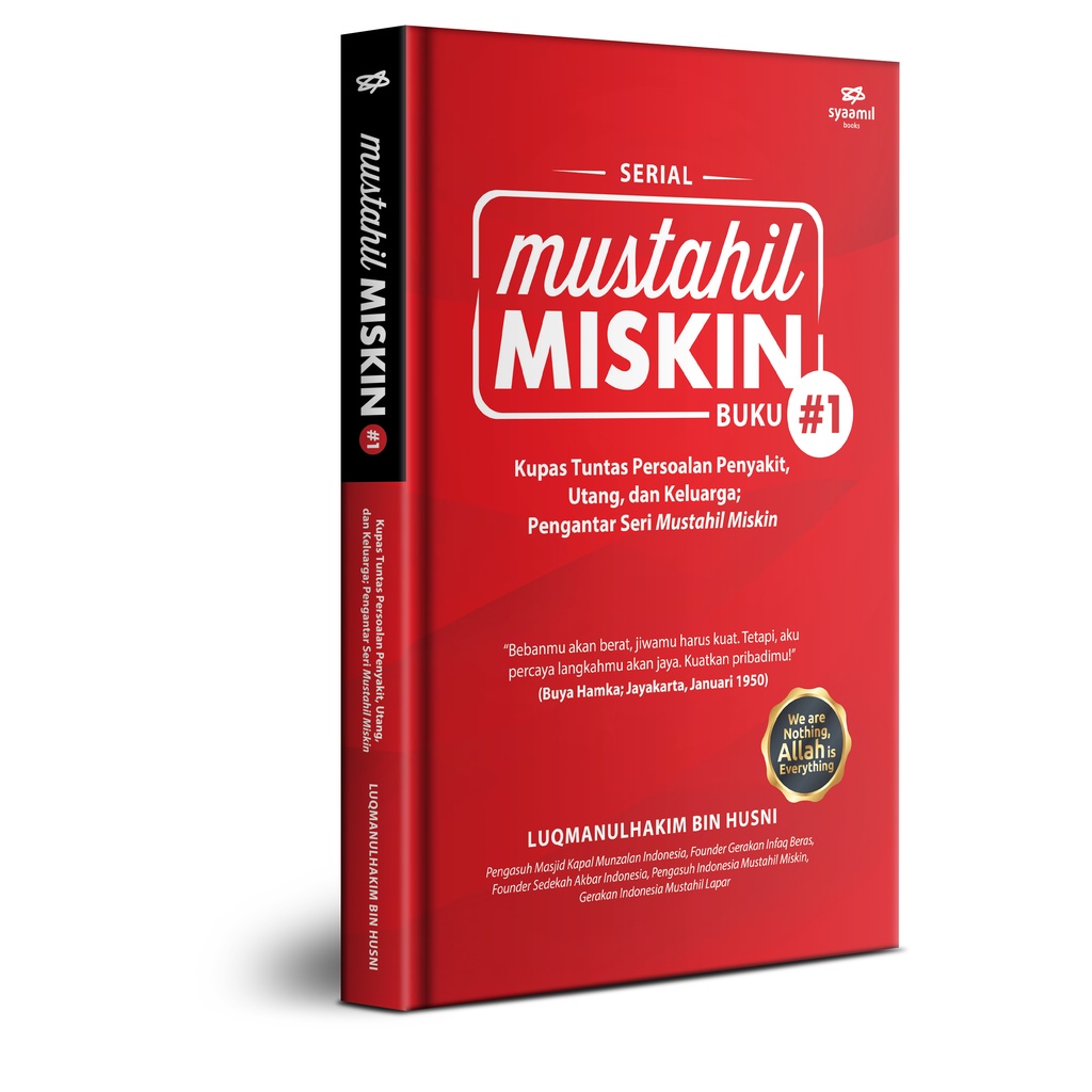 Buku Mustahil Miskin Ustadz Luqman Motivasi islami Syaamil Qur'an Original