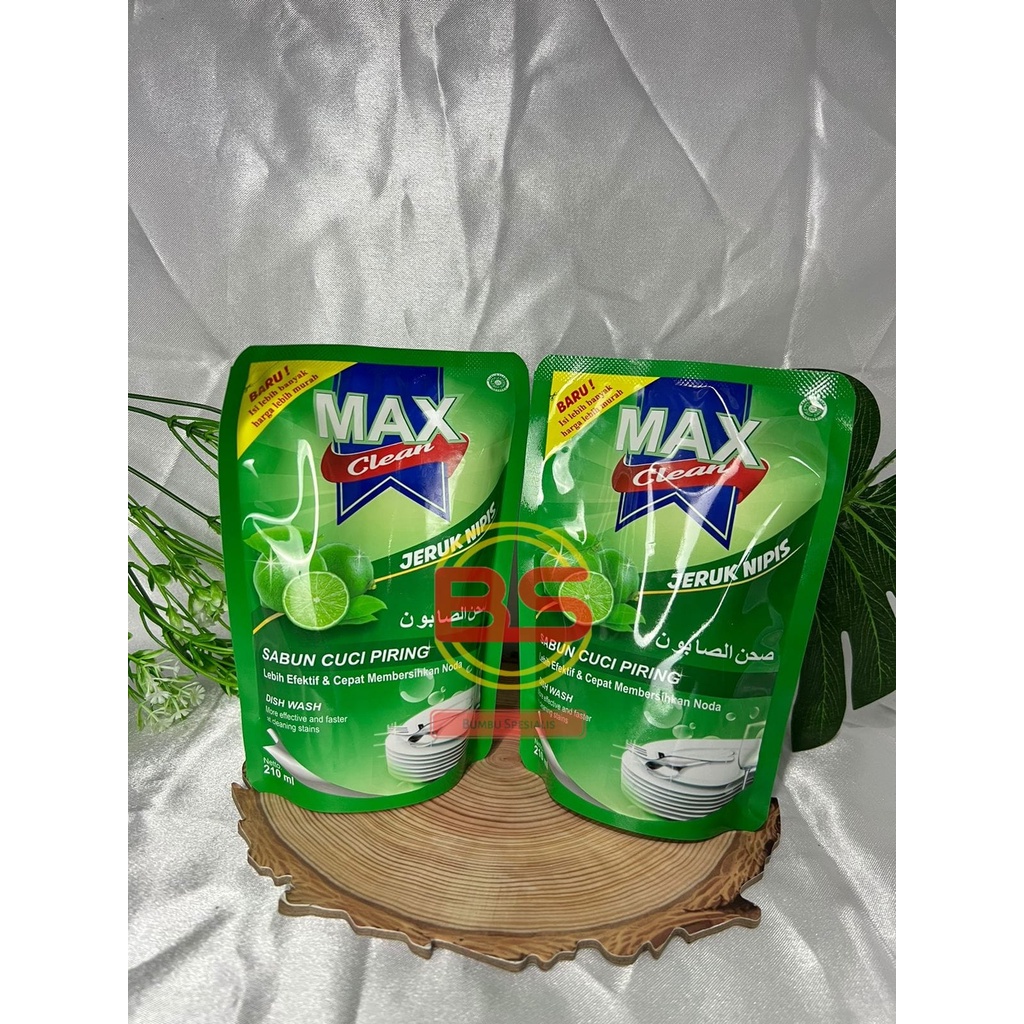 SABUN CUCI PIRING MAX CLEAN Extrak JERUK NIPIS 210ml