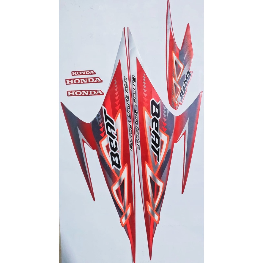 Striping Stiker List Body Standar Motor Honda Beat Karbu 2012 Standar List Stiker Beat Karbu 2012