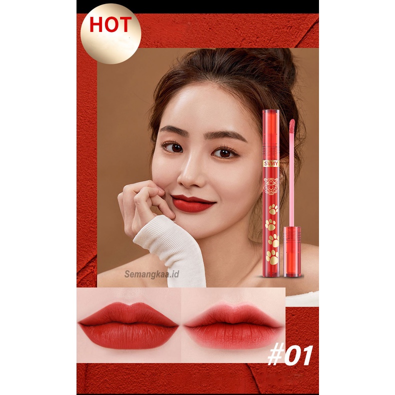 SVMY Lip Glaze Glair Lipstick  Bibir Cantik Tanpa Mengering atau Pudar