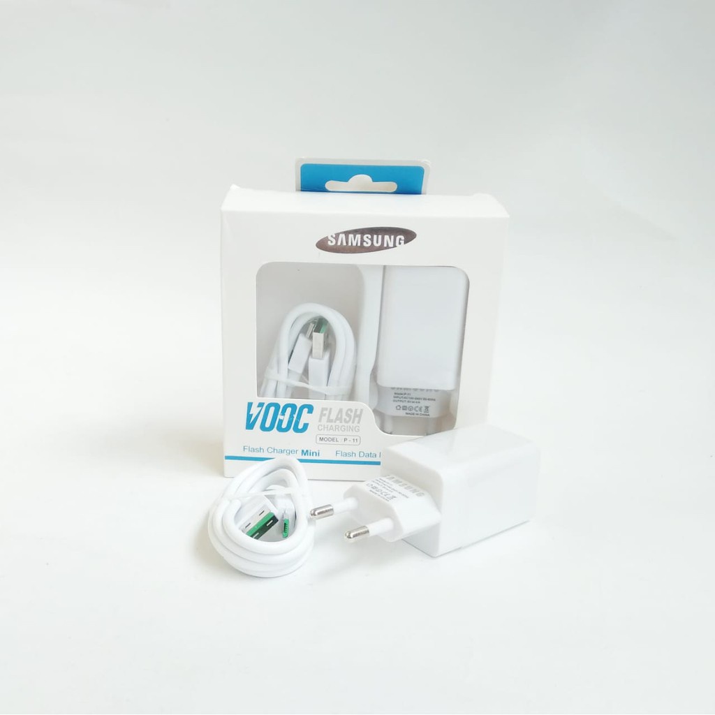 Travel Fast Charger Charging Cas Casan 2 Lubang 2 Port VOOC Micro USB VOOC