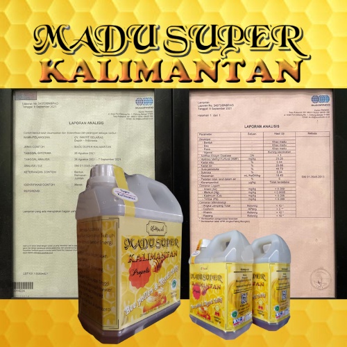 Best Seller Madu Super Kalimantan 1kg Beepollen dan Royal Jelly