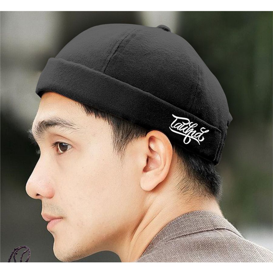 miki hats sablon tauhid/topi peci miki hats bersablon tulisan tauhid/topi bucket hats terlaris