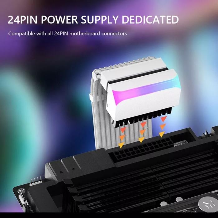 Ezdiy-Fab 24Pin Argb Adapter Konektor 24 Pin Motherboard 90 Derajat