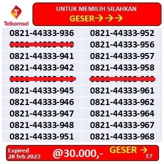 NOMOR CANTIK TELKOMSEL 4433