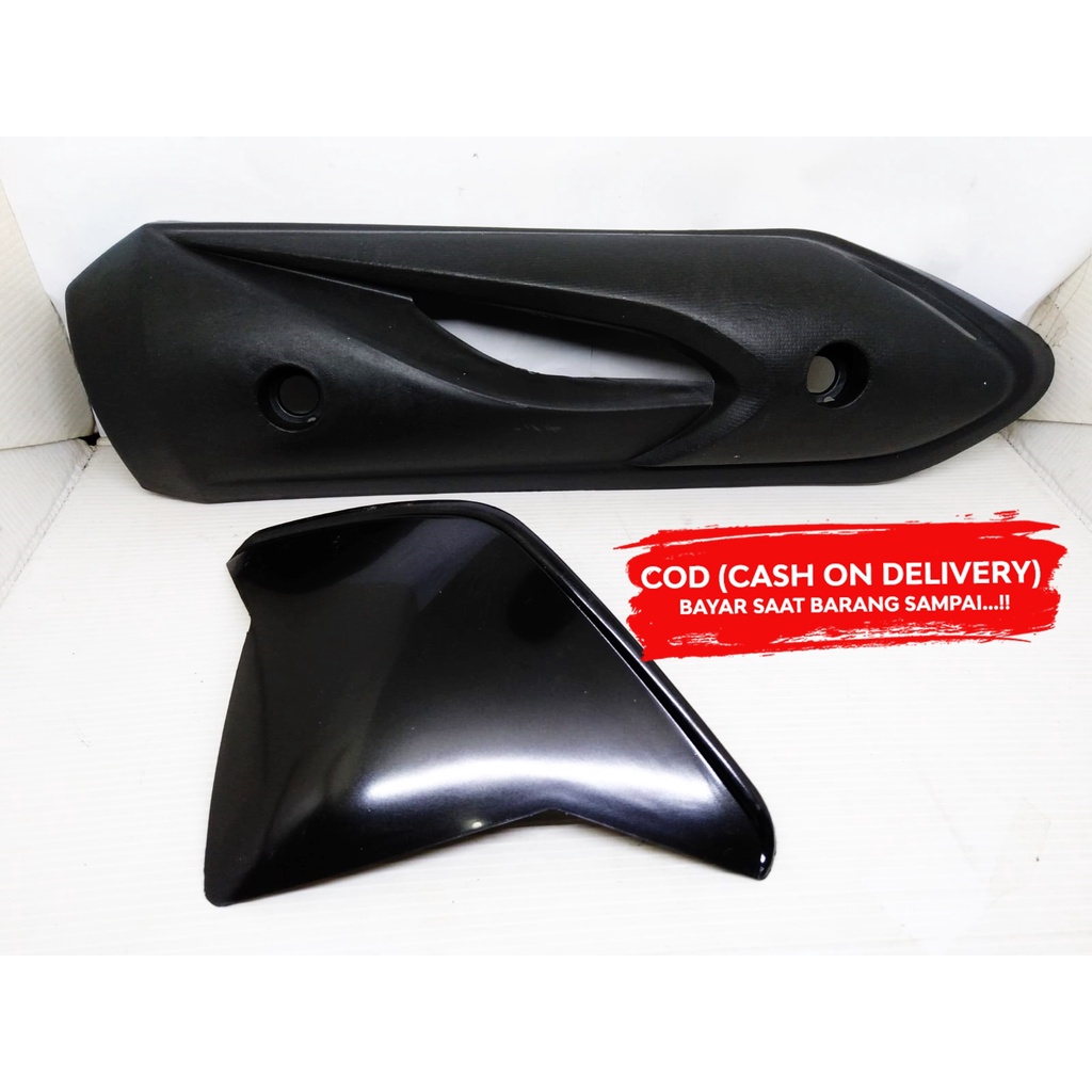 Visor-Windshield Beat Karbu 2008 - 2012 + Tameng Cover Knalpot pelingdung