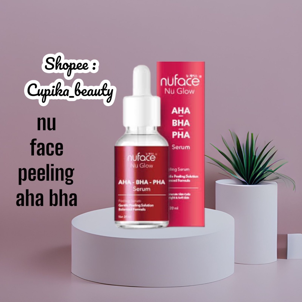 [pa] nuface aha bha pha peeling serum 20ml - nu face peeling serum