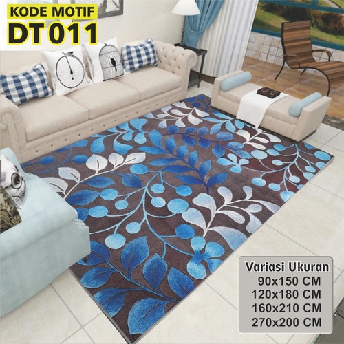 (1-12) Karpet bulu Obras  160x210 kualitas premium motif daun karpet lantai uk 200x160 Karpet Rumah Tangga European Style Minimalis Modern Ukuran 120cm x 180cm