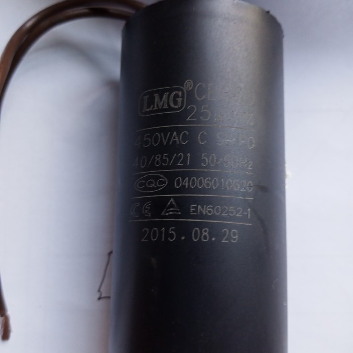 CAPASITOR MESIN POMPA AIR CBB 60 25UF #ORIGINAL