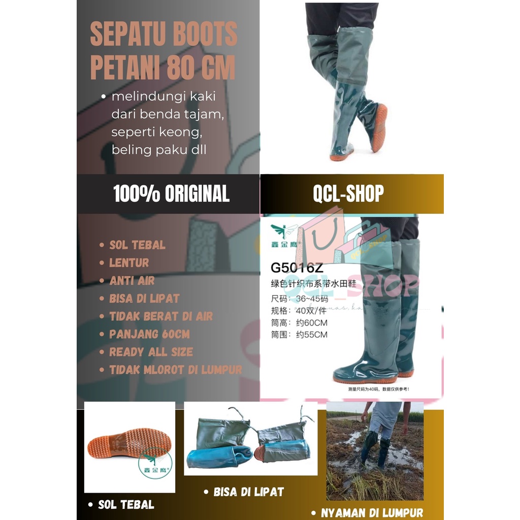 SEPATU BOOTS 60CM ANTI KEONG