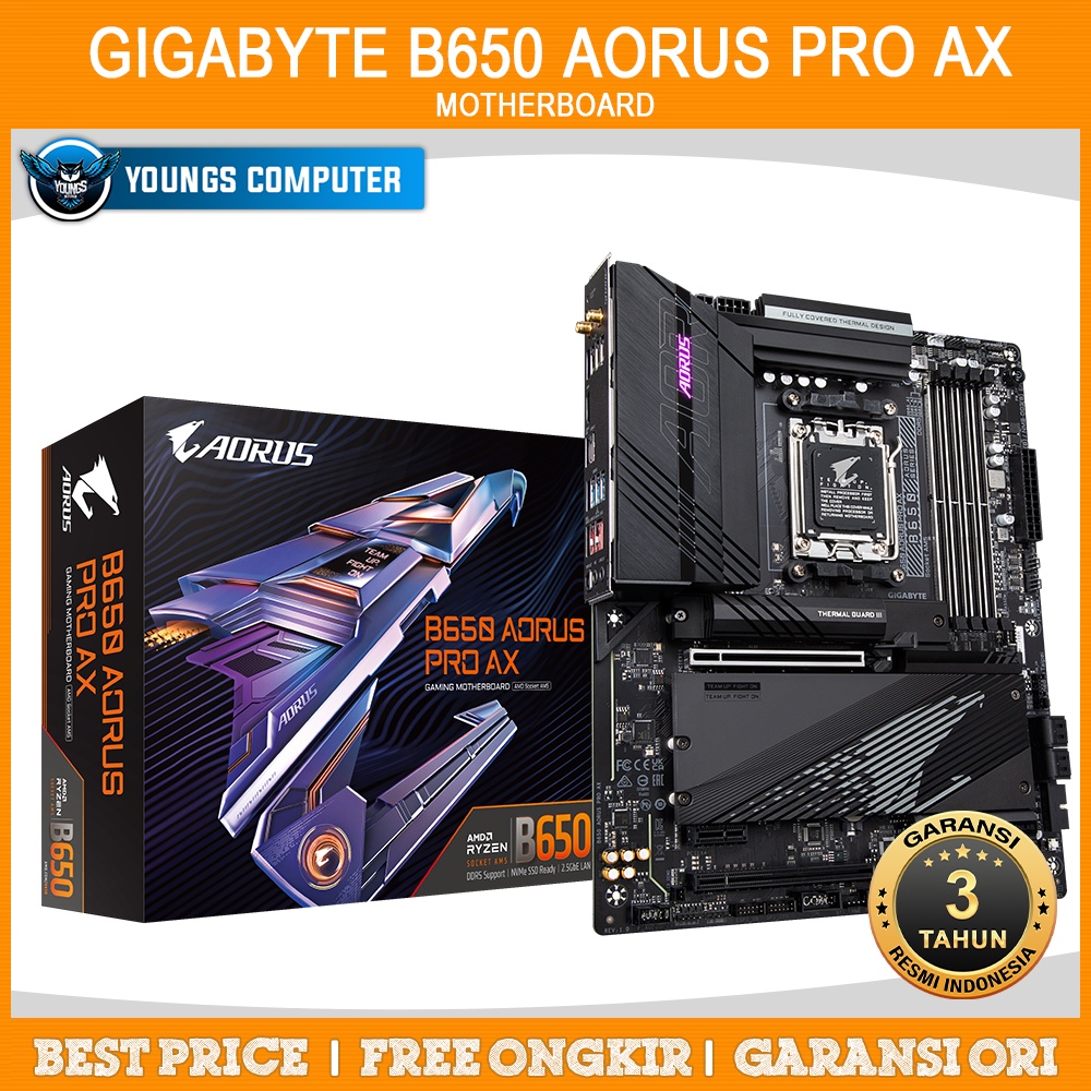 GIGABYTE B650 AORUS PRO AX | MOTHERBOARD AMD B650 AM5 DDR5 ATX