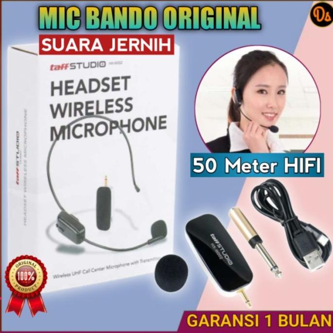 ORIGINAL Mic imam masjid Mic bando Wireless UHF Call Center Mic with