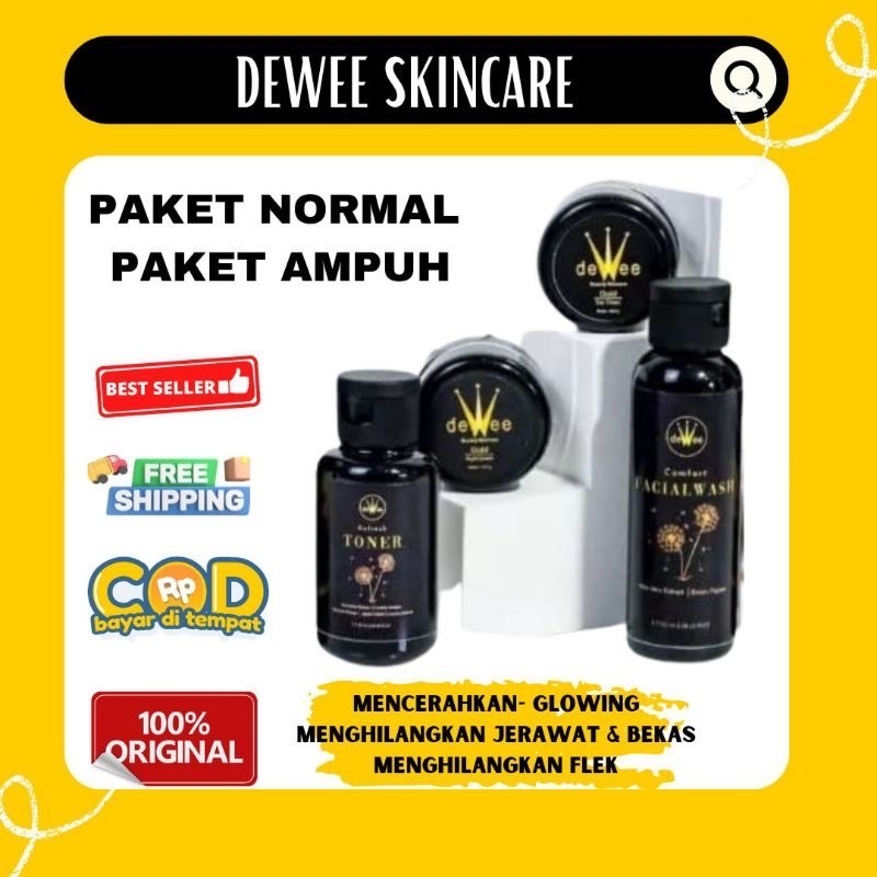 PAKET ECER GROSIR DEWEE FACIAL WASH SABUN MUKA WAJAH DEWEE FLEK BANDEL JERAWAT ACNE GLOWING WHITENING AMPUH DEWEE BEAUTYCARE SKINCARE BPOM