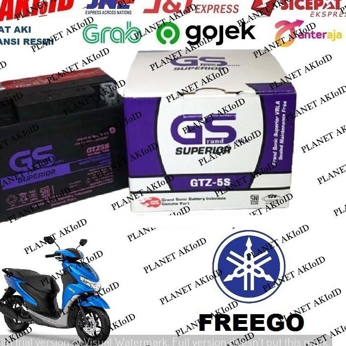 ❄ Aki Motor Yamaha Freego GTZ5 GTZ5S GTZ 5S GS Y Accu Kering MF ❃