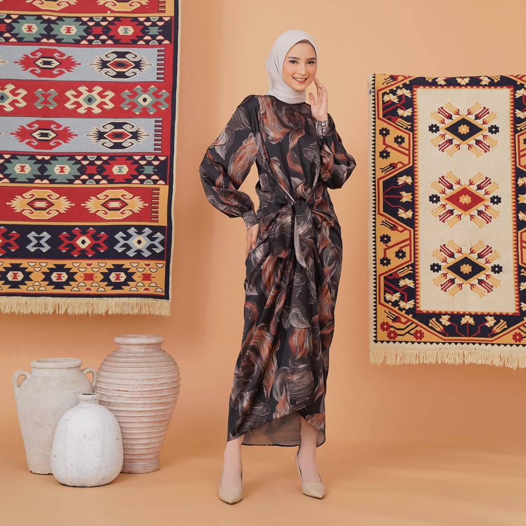 Yuvilla Dress Kaftan Lilit Silk Premium - Eid Collection Raya Series