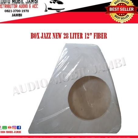 Box Subwoofer Sudut Bagasi Jazz Lama 12 Inch Fiber Mentah