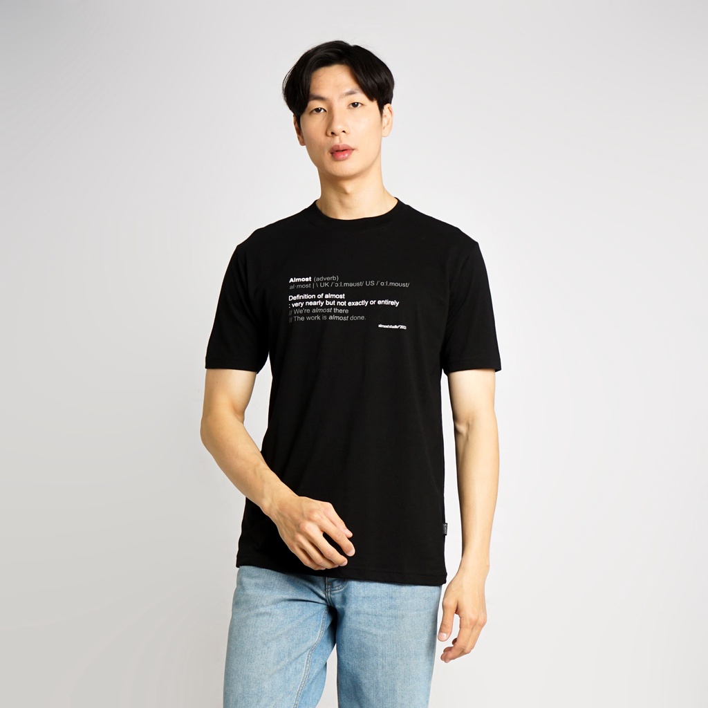 Almost Studio - T-Shirt - Lexicon - Black