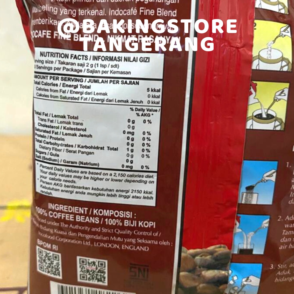 

XMASTER INDOCAFE FINE BLEND REFILL PACK 100 GR BUBUK KOPI INDOCAFE