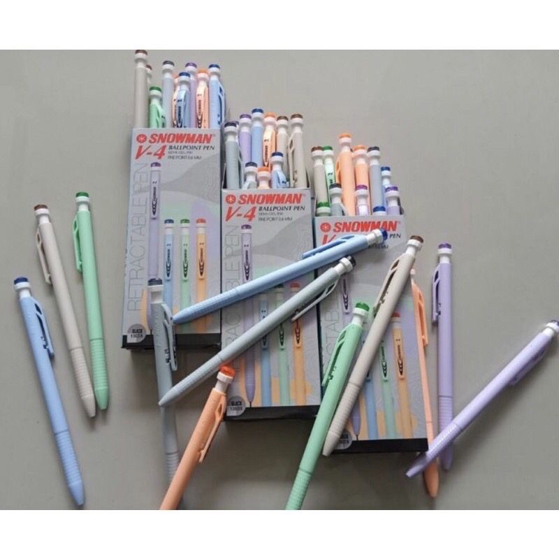

BULPEN/BULPOINT CETEKAN SNOWMAN V-4 HITAM (ISI 12BIJI)