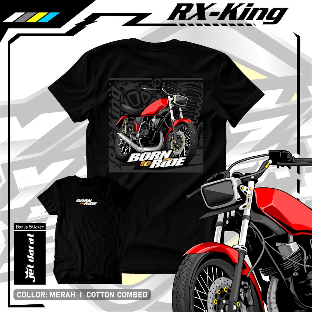 KAOS RX KING - Kaos Distro Pria Wanita Original Custom Desain Motor RX KING -Baju MOTOR KING