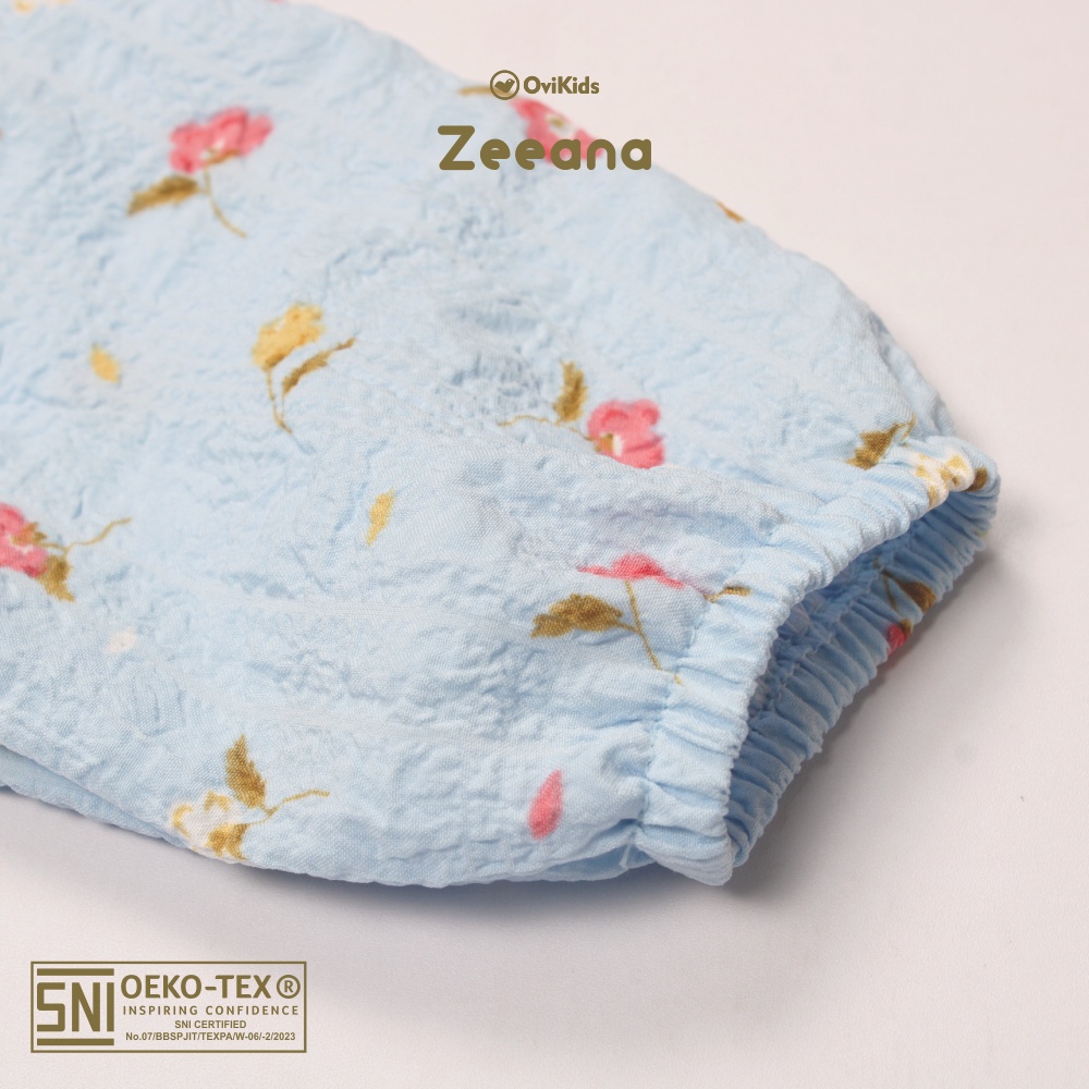 MAKAREEM ZEEANA Setelan Baju Anak Perempuan (2-8 Tahun) SETELAN BAJU MUSLIM PANJANG ANAK EDISI BAJU LEBARAN OVIKIDS