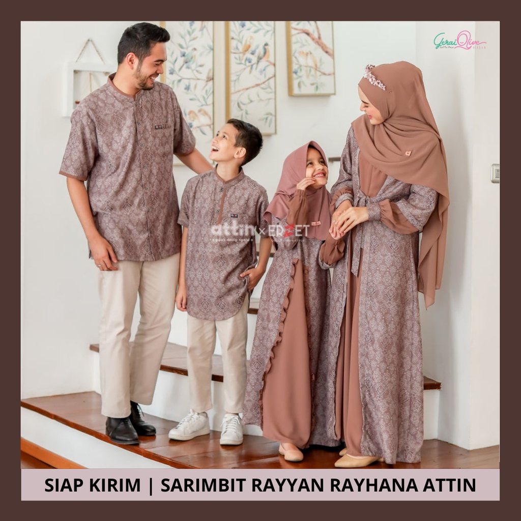 [READY] Sarimbit Keluarga Rayyan Rayhana by Attin Seragaman Lebaran Idul Fitri 2023 Dress Couple
