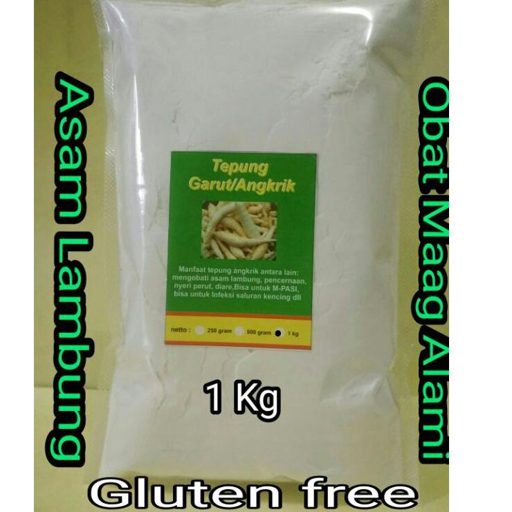 

☞ TEPUNG GARUT/PATI ASAM LAMBUNG/ANGKRIK /ARROWROOT - 1Kg ☇