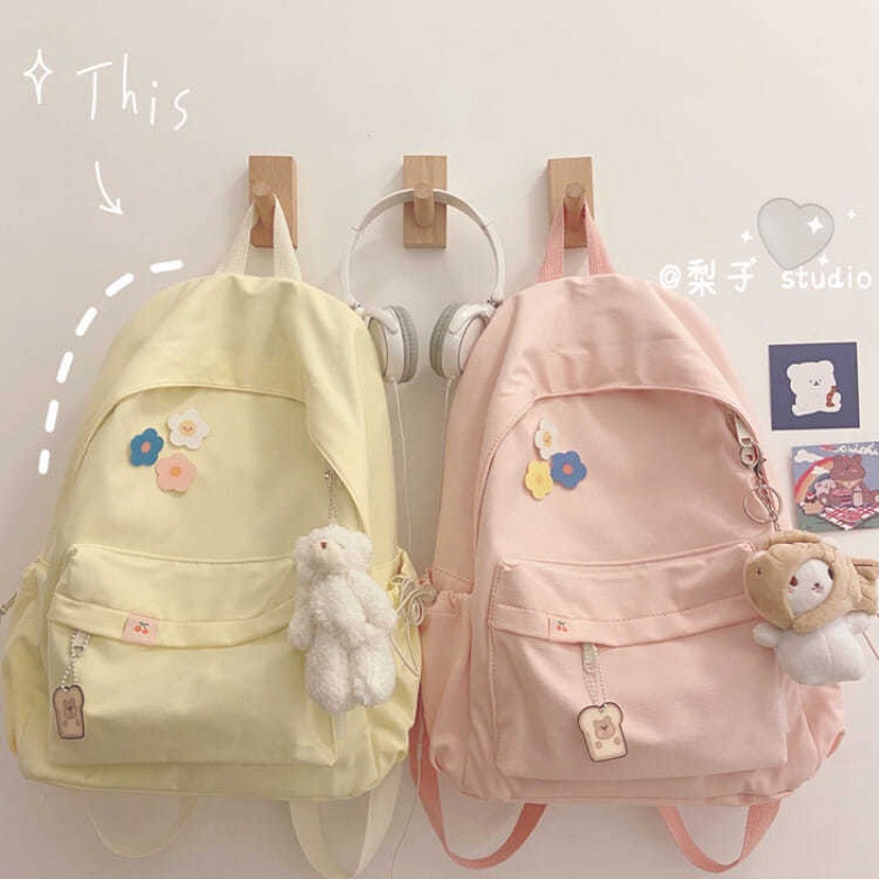 Siswa Perguruan Tinggi Wanita Kapasitas Besar Siswa Tas Ransel Tas Sekolah Tas Ransel