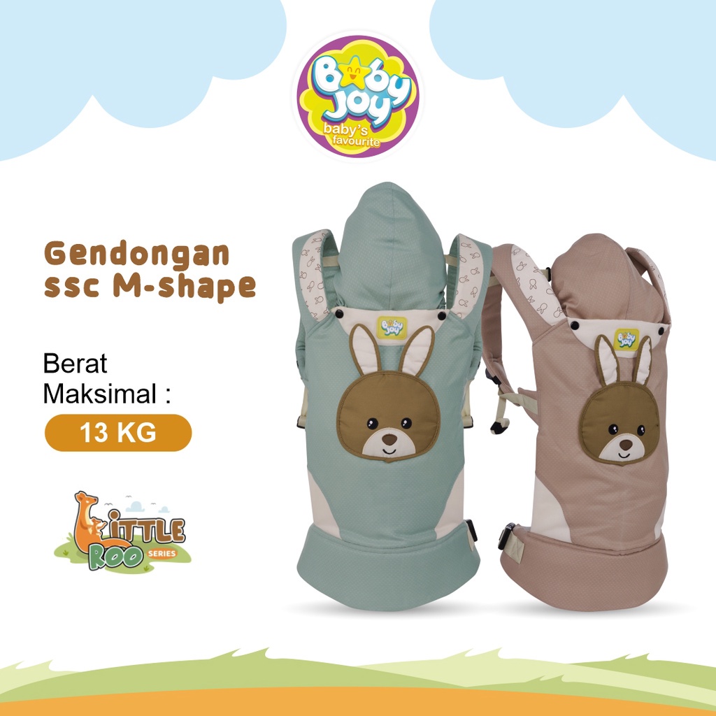 Gendongan SSC M Shape Little Roo Series Baby Joy - BJG3056