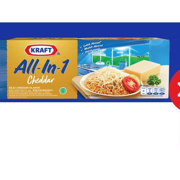 

❃ Keju Kraft Cheddar All-in-1 2kg - Cheese ✈