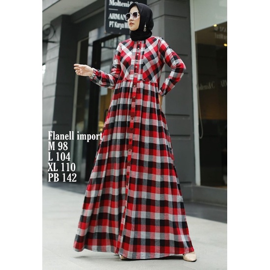 ⭐AUROJA⭐GAMIS CASUAL TERBARU ORIGINAL AUROJA X ASAKI MAYASARI BAHAN FLANEL IMPORT / GAMIS TERLARIS