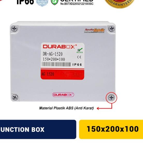 ֍ Box Panel Plastik  x100 mm Durabox ABS Junction - Harga MURAH ✲