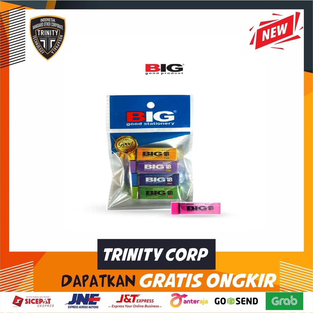 

Penghapus Eraser BIG Pensil Premium ER-9323 Per Pcs